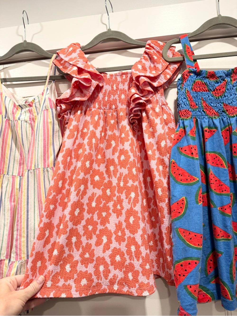 Hanna Andersson Zara Gap Toddler Girl Dress Bundle Lot 5T 6T Floral Watermelon - Picture 4 of 7